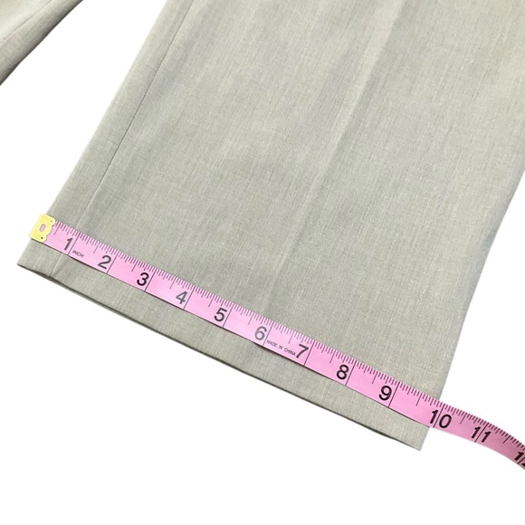 Women's Wide-Leg Pants Buttons Crop Beige - Picture 5 of 10